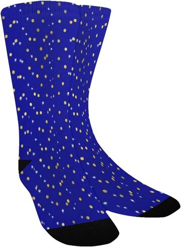 جوارب Blue Starry Night Vibe للمشي لمسافات طويلة - جوارب شتوية حرارية سميكة دافئة للأولاد والبنات للمدرسة، والارتداء اليومي والأنشطة الخارجية in Kuwait