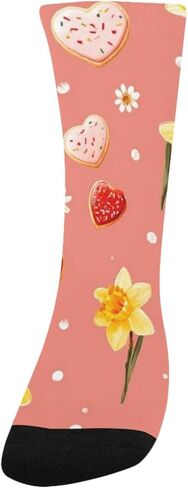 جوارب Daffodil Heart Cookie للمشي لمسافات طويلة - جوارب شتوية حرارية سميكة دافئة للأولاد والبنات للمدرسة، والارتداء اليومي والأنشطة الخارجية in Kuwait