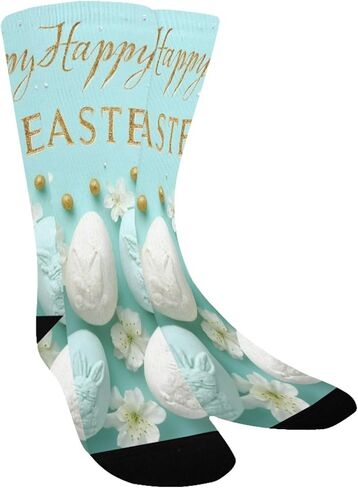 جوارب ليلي عيد الفصح المتوهجة باللون الأزرق للمشي لمسافات طويلة - جوارب شتوية حرارية سميكة دافئة للأولاد والبنات للمدرسة، والارتداء اليومي والأنشطة الخارجية in Kuwait