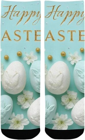 جوارب ليلي عيد الفصح المتوهجة باللون الأزرق للمشي لمسافات طويلة - جوارب شتوية حرارية سميكة دافئة للأولاد والبنات للمدرسة، والارتداء اليومي والأنشطة الخارجية in Kuwait