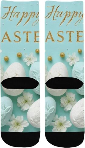 جوارب ليلي عيد الفصح المتوهجة باللون الأزرق للمشي لمسافات طويلة - جوارب شتوية حرارية سميكة دافئة للأولاد والبنات للمدرسة، والارتداء اليومي والأنشطة الخارجية in Kuwait