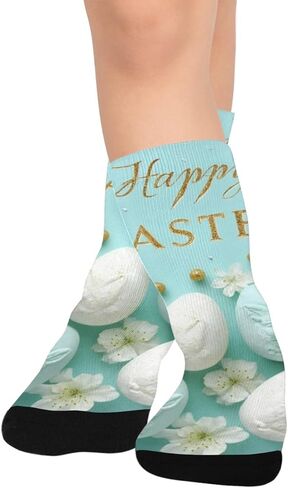 جوارب ليلي عيد الفصح المتوهجة باللون الأزرق للمشي لمسافات طويلة - جوارب شتوية حرارية سميكة دافئة للأولاد والبنات للمدرسة، والارتداء اليومي والأنشطة الخارجية in Kuwait