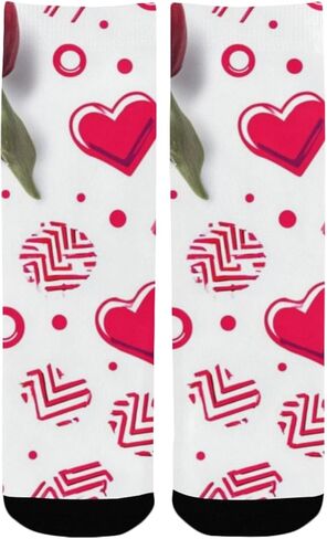 جوارب المشي لمسافات طويلة على شكل قلوب زهرية - جوارب شتوية حرارية سميكة دافئة للأطفال الصغار للأولاد والبنات للمدرسة، والارتداء اليومي والأنشطة الخارجية in Kuwait