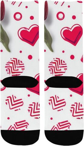 جوارب المشي لمسافات طويلة على شكل قلوب زهرية - جوارب شتوية حرارية سميكة دافئة للأطفال الصغار للأولاد والبنات للمدرسة، والارتداء اليومي والأنشطة الخارجية in Kuwait