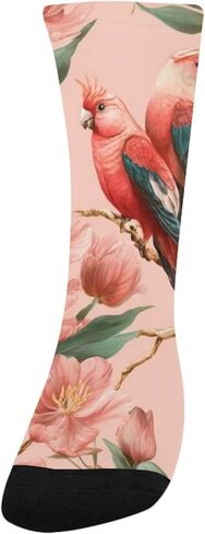 جوارب Parrot Floral Bloom للتنزه سيرًا على الأقدام - جوارب شتوية حرارية سميكة دافئة للأطفال الصغار للأولاد والبنات للمدرسة، والارتداء اليومي والأنشطة الخارجية in Kuwait