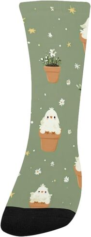 جوارب المشي لمسافات طويلة باللون الأخضر من Garden Chick - جوارب شتوية حرارية سميكة دافئة للأولاد والبنات للمدرسة، والارتداء اليومي والأنشطة الخارجية in Kuwait