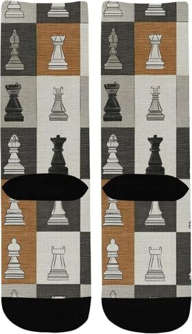 جوارب المشي لمسافات طويلة على شكل شطرنج ريفي - جوارب شتوية حرارية سميكة دافئة للأولاد والبنات الصغار للمدرسة، والارتداء اليومي والأنشطة الخارجية in Kuwait