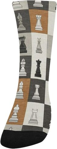 جوارب المشي لمسافات طويلة على شكل شطرنج ريفي - جوارب شتوية حرارية سميكة دافئة للأولاد والبنات الصغار للمدرسة، والارتداء اليومي والأنشطة الخارجية in Kuwait