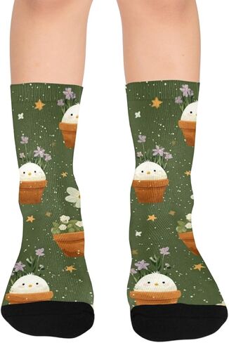 جوارب المشي لمسافات طويلة من Potted Chick Bloom - جوارب شتوية حرارية سميكة دافئة للأولاد والبنات للمدرسة، والارتداء اليومي والأنشطة الخارجية in Kuwait