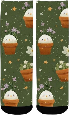 جوارب المشي لمسافات طويلة من Potted Chick Bloom - جوارب شتوية حرارية سميكة دافئة للأولاد والبنات للمدرسة، والارتداء اليومي والأنشطة الخارجية in Kuwait