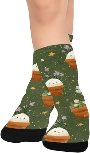 جوارب المشي لمسافات طويلة من Potted Chick Bloom - جوارب شتوية حرارية سميكة دافئة للأولاد والبنات للمدرسة، والارتداء اليومي والأنشطة الخارجية in Kuwait