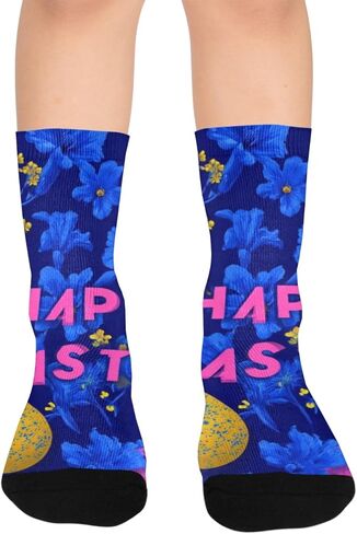 جوارب عيد الفصح النابضة بالحياة للمشي لمسافات طويلة - جوارب شتوية حرارية سميكة دافئة للأولاد والبنات للمدرسة، والارتداء اليومي والأنشطة الخارجية in Kuwait