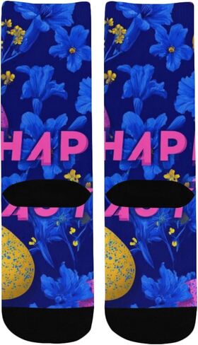 جوارب عيد الفصح النابضة بالحياة للمشي لمسافات طويلة - جوارب شتوية حرارية سميكة دافئة للأولاد والبنات للمدرسة، والارتداء اليومي والأنشطة الخارجية in Kuwait