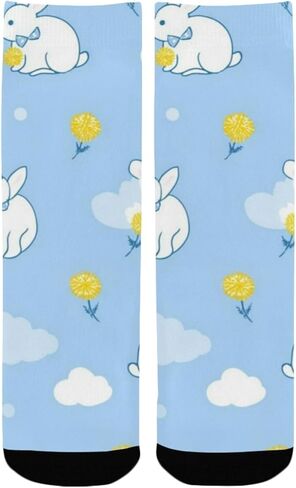 جوارب Blue Bunnies Cloud للمشي لمسافات طويلة - جوارب شتوية حرارية سميكة دافئة للأطفال الصغار للأولاد والبنات للمدرسة، والارتداء اليومي والأنشطة الخارجية in Kuwait