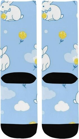 جوارب Blue Bunnies Cloud للمشي لمسافات طويلة - جوارب شتوية حرارية سميكة دافئة للأطفال الصغار للأولاد والبنات للمدرسة، والارتداء اليومي والأنشطة الخارجية in Kuwait