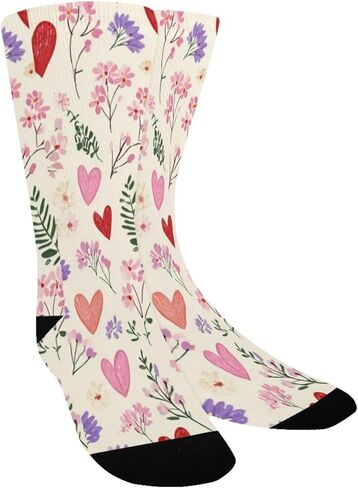 جوارب التنزه سيرًا على الأقدام على شكل قلوب باستيل - جوارب شتوية حرارية سميكة دافئة للأطفال الصغار للأولاد والبنات للمدرسة، والارتداء اليومي والأنشطة الخارجية in Kuwait