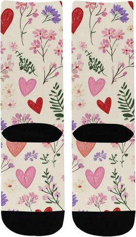 جوارب التنزه سيرًا على الأقدام على شكل قلوب باستيل - جوارب شتوية حرارية سميكة دافئة للأطفال الصغار للأولاد والبنات للمدرسة، والارتداء اليومي والأنشطة الخارجية in Kuwait