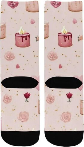 جوارب كاندل روز جلو للمشي لمسافات طويلة - جوارب شتوية حرارية سميكة دافئة للأطفال الصغار للأولاد والبنات للمدرسة، والارتداء اليومي والأنشطة الخارجية in Kuwait