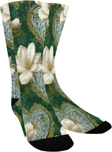 جوارب ماغنوليا وقلب أخضر للمشي لمسافات طويلة - جوارب شتوية حرارية سميكة دافئة للأطفال الصغار للأولاد والبنات للمدرسة، والارتداء اليومي والأنشطة الخارجية in Kuwait