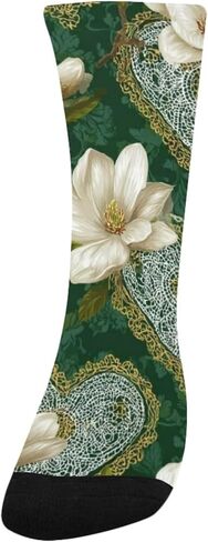 جوارب ماغنوليا وقلب أخضر للمشي لمسافات طويلة - جوارب شتوية حرارية سميكة دافئة للأطفال الصغار للأولاد والبنات للمدرسة، والارتداء اليومي والأنشطة الخارجية in Kuwait