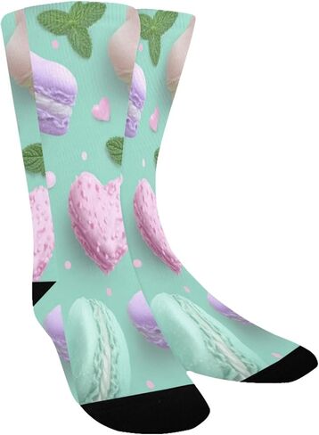 جوارب المشي لمسافات طويلة باللون الأخضر من Macaron Art - جوارب دافئة سميكة للشتاء الحراري للأولاد والبنات الصغار للمدرسة، والارتداء اليومي والأنشطة الخارجية in Kuwait