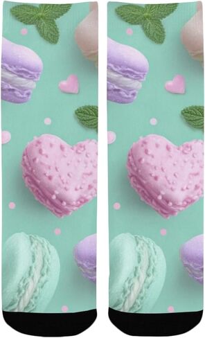 جوارب المشي لمسافات طويلة باللون الأخضر من Macaron Art - جوارب دافئة سميكة للشتاء الحراري للأولاد والبنات الصغار للمدرسة، والارتداء اليومي والأنشطة الخارجية in Kuwait