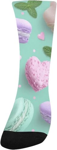 جوارب المشي لمسافات طويلة باللون الأخضر من Macaron Art - جوارب دافئة سميكة للشتاء الحراري للأولاد والبنات الصغار للمدرسة، والارتداء اليومي والأنشطة الخارجية in Kuwait