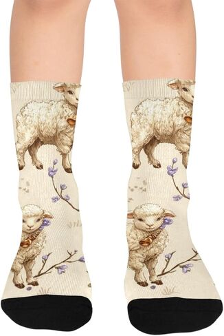 جوارب Lamb and Bloom للمشي لمسافات طويلة - جوارب شتوية حرارية سميكة دافئة للأولاد والبنات الصغار للمدرسة، والارتداء اليومي والأنشطة الخارجية in Kuwait