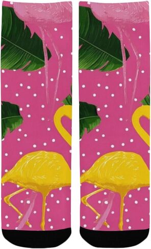 جوارب طيور النحام الوردية والذهبية للمشي لمسافات طويلة - جوارب شتوية حرارية سميكة دافئة للأطفال الصغار للأولاد والبنات للمدرسة، والارتداء اليومي والأنشطة الخارجية in Kuwait