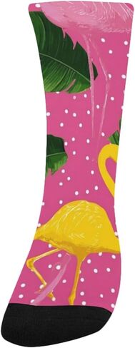 جوارب طيور النحام الوردية والذهبية للمشي لمسافات طويلة - جوارب شتوية حرارية سميكة دافئة للأطفال الصغار للأولاد والبنات للمدرسة، والارتداء اليومي والأنشطة الخارجية in Kuwait