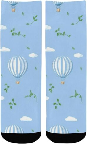 جوارب Coastal Flight Motif Blue للمشي لمسافات طويلة - جوارب شتوية حرارية سميكة دافئة للأولاد والبنات الصغار للمدرسة، والارتداء اليومي والأنشطة الخارجية in Kuwait