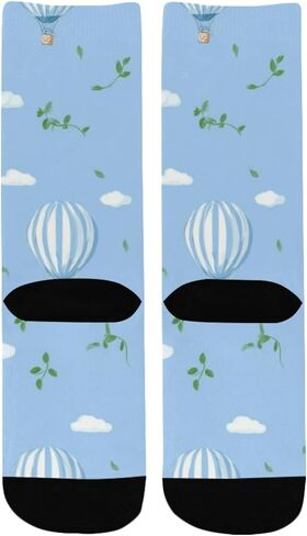 جوارب Coastal Flight Motif Blue للمشي لمسافات طويلة - جوارب شتوية حرارية سميكة دافئة للأولاد والبنات الصغار للمدرسة، والارتداء اليومي والأنشطة الخارجية in Kuwait