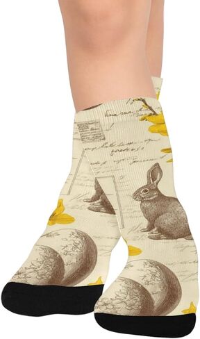 جوارب المشي لمسافات طويلة على شكل أرنب عيد الفصح - جوارب شتوية سميكة دافئة للأولاد والبنات الصغار للمدرسة، والارتداء اليومي والأنشطة الخارجية in Kuwait