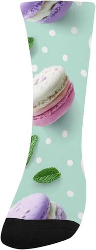 جوارب Macaron Hearts Treat Art للمشي لمسافات طويلة - جوارب شتوية حرارية سميكة دافئة للأولاد والبنات للمدرسة، والارتداء اليومي والأنشطة الخارجية in Kuwait