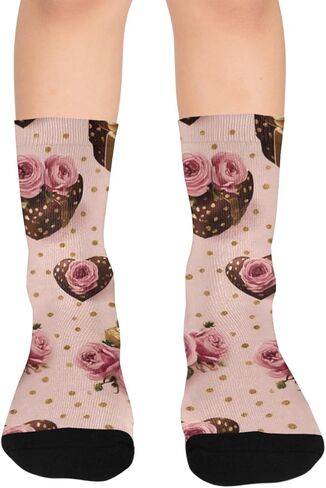 جوارب Pink Gift Bloom للمشي لمسافات طويلة - جوارب شتوية حرارية سميكة دافئة للأطفال الصغار للأولاد والبنات للمدرسة، والارتداء اليومي والأنشطة الخارجية in Kuwait