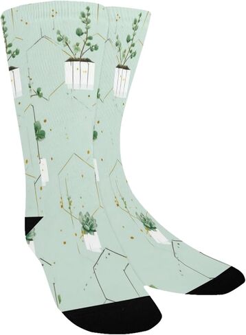 جوارب المشي لمسافات طويلة باللون الأخضر البسيط - جوارب شتوية سميكة دافئة للأولاد والبنات الصغار للمدرسة، والارتداء اليومي والأنشطة الخارجية in Kuwait