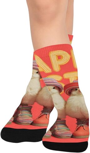 جوارب محبوكة للتنزه سيرًا على الأقدام لعيد الفصح - جوارب شتوية سميكة دافئة للأولاد والبنات الصغار للمدرسة، والارتداء اليومي والأنشطة الخارجية in Kuwait