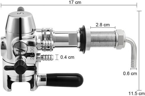 No-foam Beer Bottle Filling & Adjustable Beer Tap Professional Bottle Filler 2 In 1 Dispensing For Glass Bottle Bar brewing in Saudi Arabia