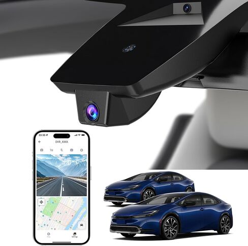 4K Dash Cam for Toyota Prius 2023 2024 2025 Le Xle Limited (XW60) ، OEM-Look ، WiFi المدمج والتطبيق المجاني ، تسجيل الحلقة ، G-Sensor ، Plug & Play ، 64GB بطاقة in Kuwait
