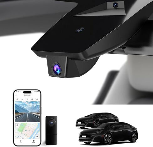 4K Dash Cam for Toyota Prius 2023 2024 2025 Le Xle Limited (XW60) ، OEM-Look ، WiFi المدمج والتطبيق المجاني ، تسجيل الحلقة ، G-Sensor ، Plug & Play ، 64GB بطاقة in Kuwait