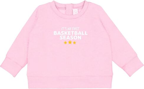 inktastic It's My First Basketball Season Baby Sweatshirt in Saudi Arabia