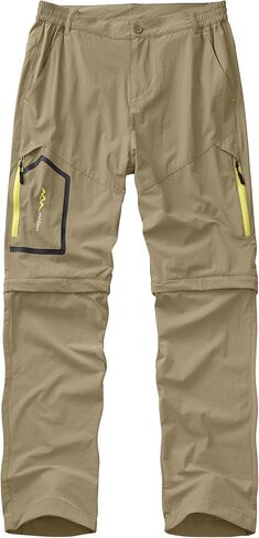 Mens Hiking Pants Convertible Quick Dry Lightweight Zip Off Outdoor Fishing Safari Pants (818 Light Khaki 36 NEW) in Kuwait