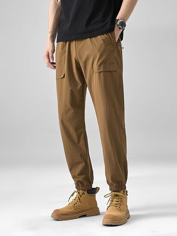 Men's Hiking Pants with Zipper Pockets Lightweight Quick Dry Water Resistant Cargo Pants for Travel Athletic Outdoor in Saudi Arabia