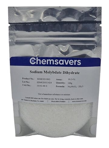 موليبدات الصوديوم ثنائي الهيدرات، 99.5+%، 100 جرام in Kuwait