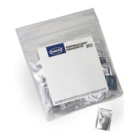 Hach FerroVer® Iron Reagent Powder Pillows, 10 mL, Pack of 1000, Range from 0.02 to 3.00 mg/L, for Total Iron Test, USEPA Approved Method Ferrover 8008, Permachem, Water Analysis, 2105728 in Kuwait