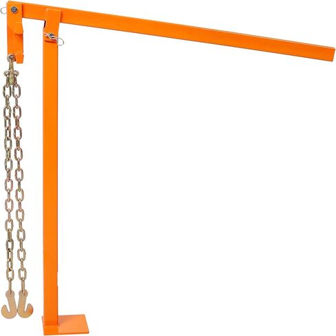 36 بوصة T Post Puller Fence Post Puller سياج شديد التحمل مع سلسلة رفع 47 بوصة ولوحة T Post Puller، لون برتقالي in Saudi Arabia
