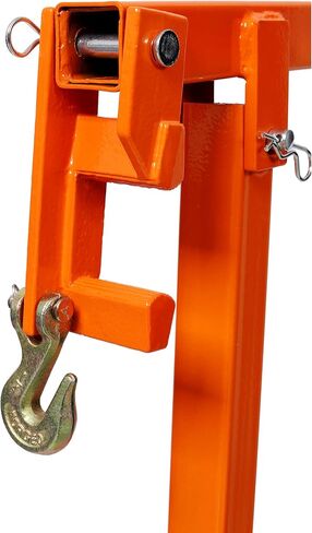 36 بوصة T Post Puller Fence Post Puller سياج شديد التحمل مع سلسلة رفع 47 بوصة ولوحة T Post Puller، لون برتقالي in Saudi Arabia