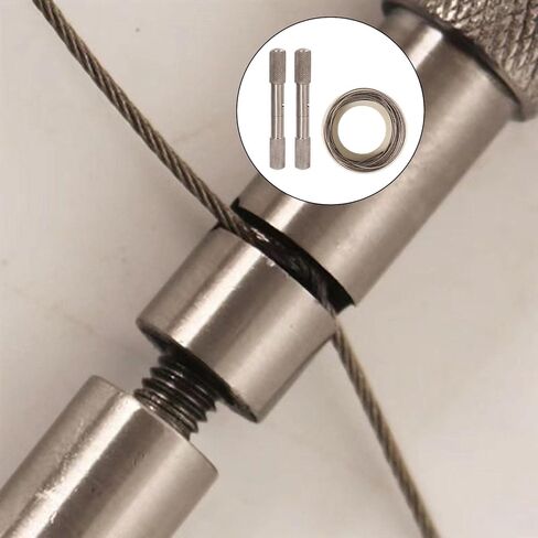 Manual Dehorning Rope with Handles 304 Stainless Steel Wire 12m/39.37ft for Livestock Camping Backpacking Gear in Saudi Arabia