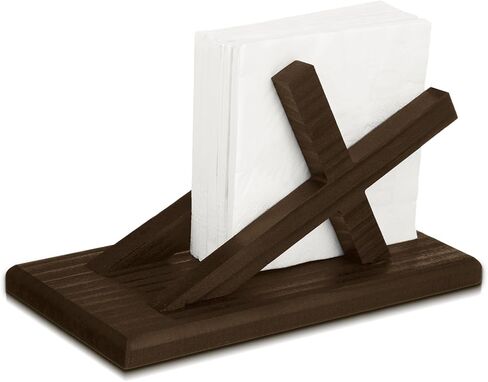Novabright Wooden Napkin Holders Easter Farmhouse Neutral Cross Paper Napkin Holder Easter Jesus Cross Tables Decoration for Kitchen Xmas Holiday Church Home Outdoor Decor in Saudi Arabia