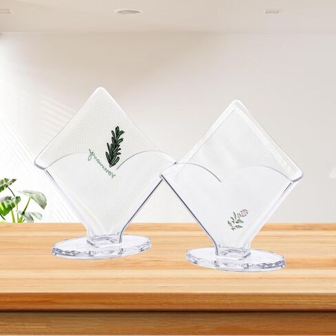 6 Pack Napkin Holder Acrylic Cocktail Napkin Holder for Bathroom Kitchen Dining Table, Coffee Filter Holder Hotel Restaurant décor, Clear in Saudi Arabia